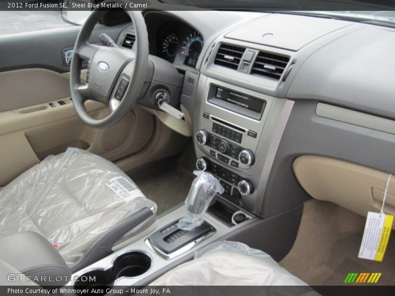 Steel Blue Metallic / Camel 2012 Ford Fusion SE