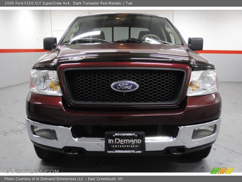 Dark Toreador Red Metallic / Tan 2005 Ford F150 XLT SuperCrew 4x4
