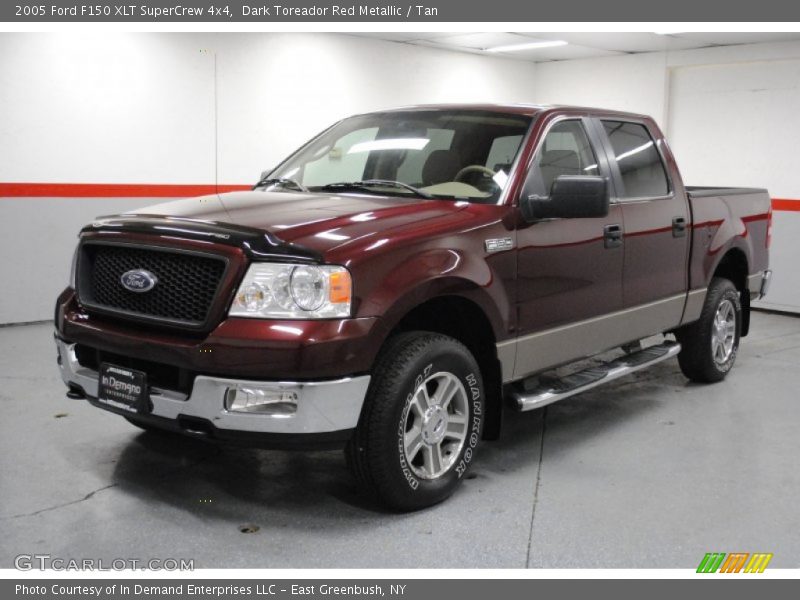 Dark Toreador Red Metallic / Tan 2005 Ford F150 XLT SuperCrew 4x4