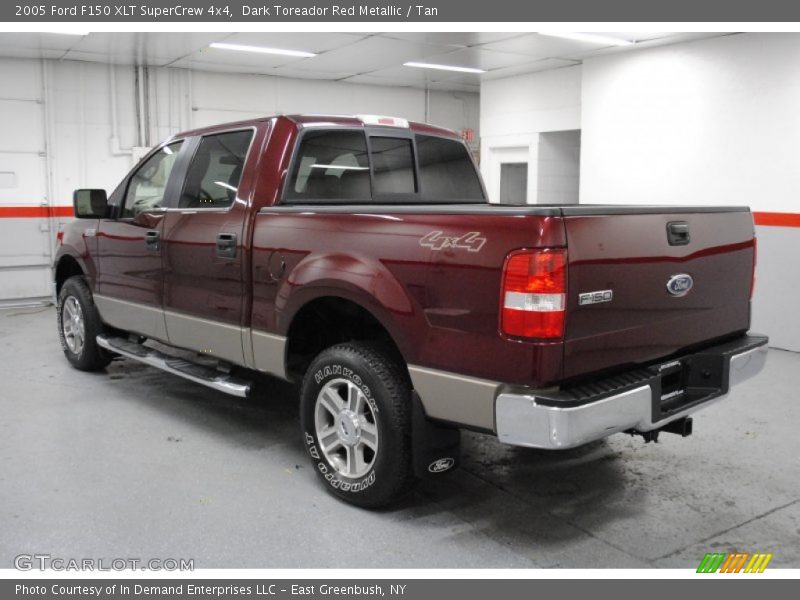 Dark Toreador Red Metallic / Tan 2005 Ford F150 XLT SuperCrew 4x4