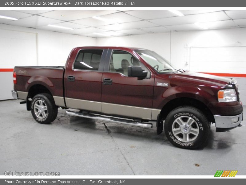 Dark Toreador Red Metallic / Tan 2005 Ford F150 XLT SuperCrew 4x4