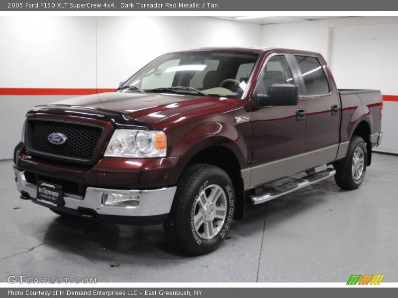 Dark Toreador Red Metallic / Tan 2005 Ford F150 XLT SuperCrew 4x4