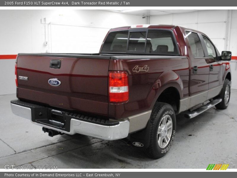 Dark Toreador Red Metallic / Tan 2005 Ford F150 XLT SuperCrew 4x4