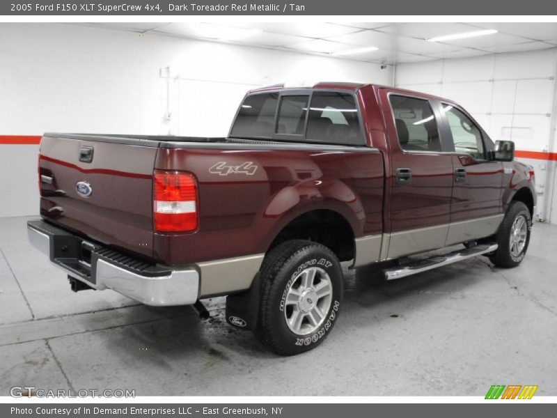 Dark Toreador Red Metallic / Tan 2005 Ford F150 XLT SuperCrew 4x4