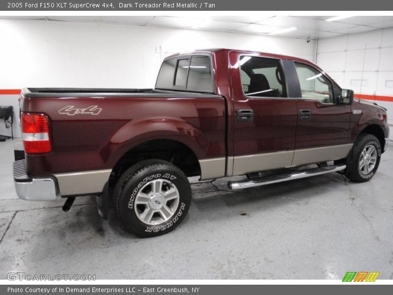 Dark Toreador Red Metallic / Tan 2005 Ford F150 XLT SuperCrew 4x4