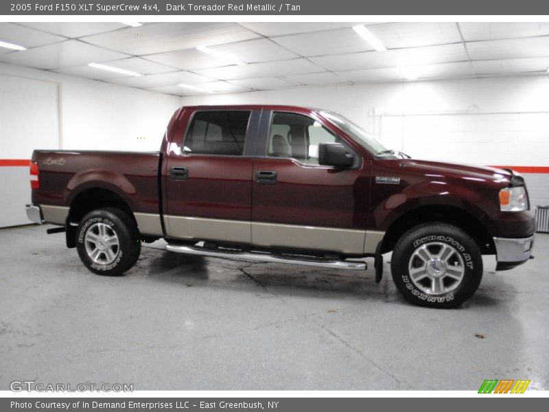 Dark Toreador Red Metallic / Tan 2005 Ford F150 XLT SuperCrew 4x4