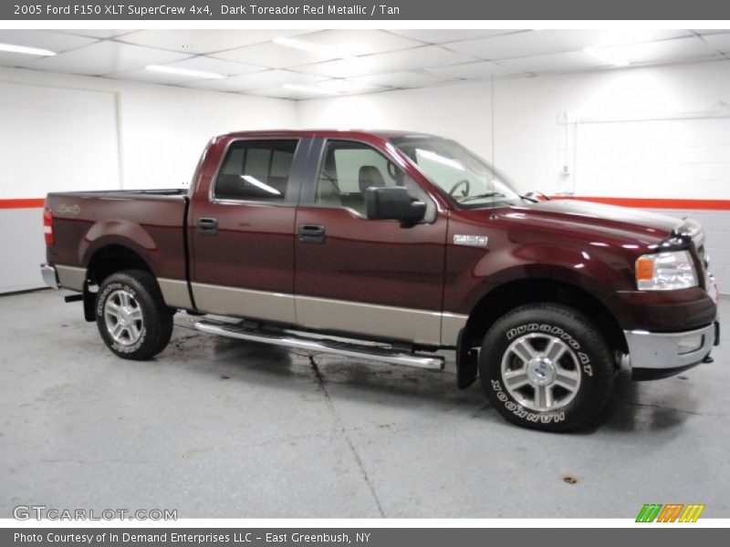 Dark Toreador Red Metallic / Tan 2005 Ford F150 XLT SuperCrew 4x4