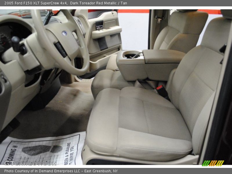 Dark Toreador Red Metallic / Tan 2005 Ford F150 XLT SuperCrew 4x4