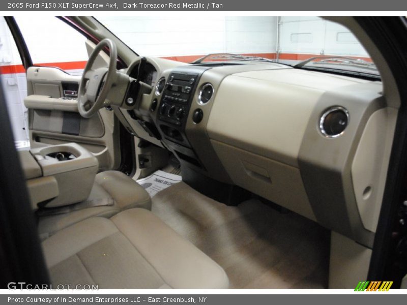 Dark Toreador Red Metallic / Tan 2005 Ford F150 XLT SuperCrew 4x4