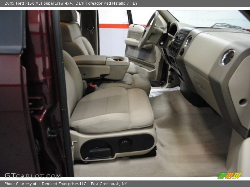 Dark Toreador Red Metallic / Tan 2005 Ford F150 XLT SuperCrew 4x4
