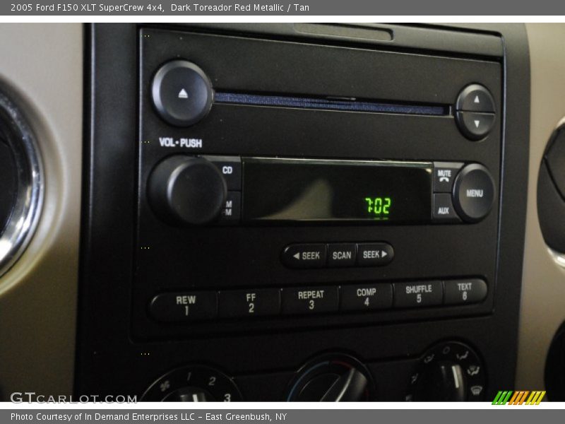 Dark Toreador Red Metallic / Tan 2005 Ford F150 XLT SuperCrew 4x4
