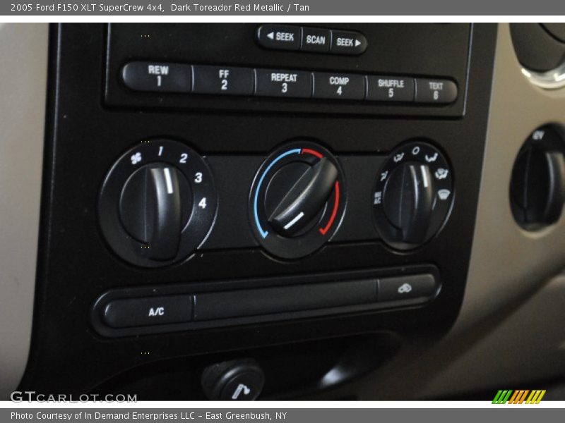 Dark Toreador Red Metallic / Tan 2005 Ford F150 XLT SuperCrew 4x4