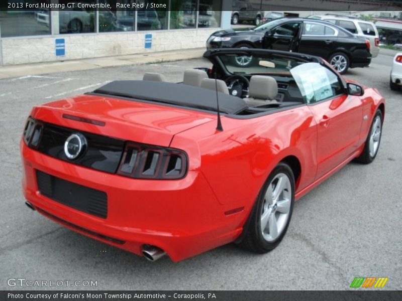 Race Red / Stone 2013 Ford Mustang GT Convertible