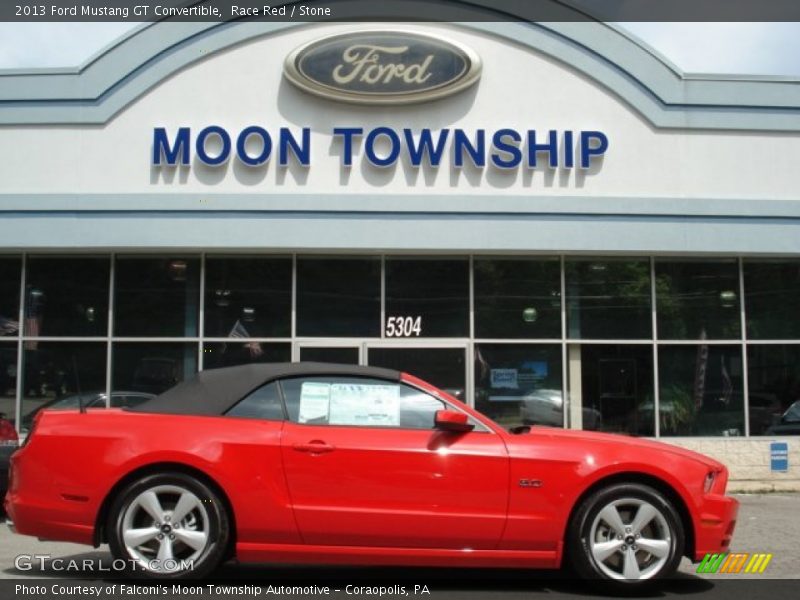 Race Red / Stone 2013 Ford Mustang GT Convertible