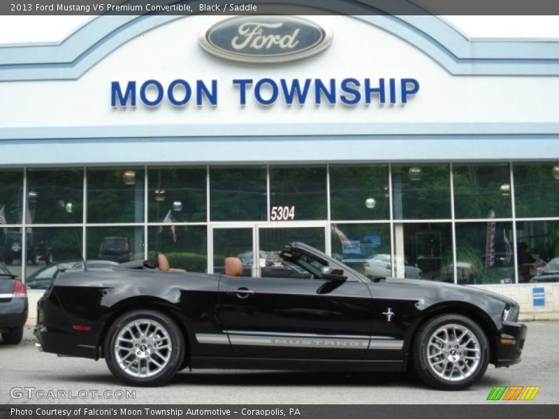 Black / Saddle 2013 Ford Mustang V6 Premium Convertible
