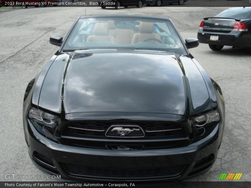 Black / Saddle 2013 Ford Mustang V6 Premium Convertible