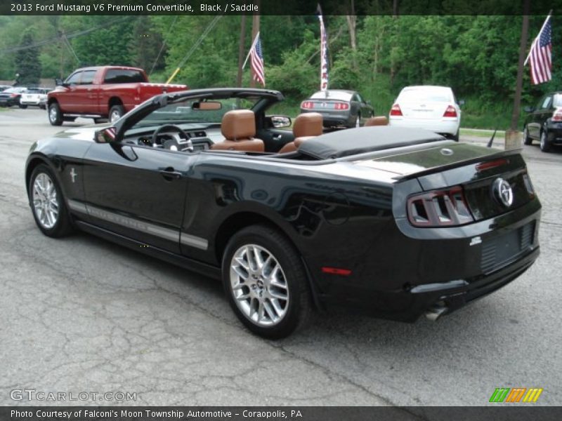 Black / Saddle 2013 Ford Mustang V6 Premium Convertible