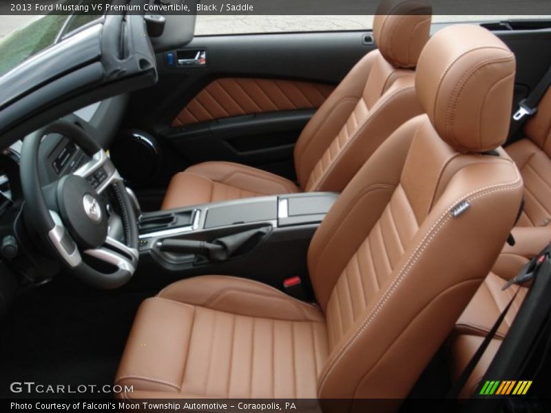  2013 Mustang V6 Premium Convertible Saddle Interior