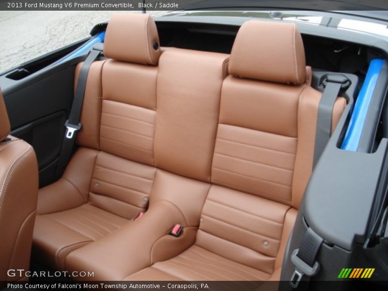 Rear Seat of 2013 Mustang V6 Premium Convertible