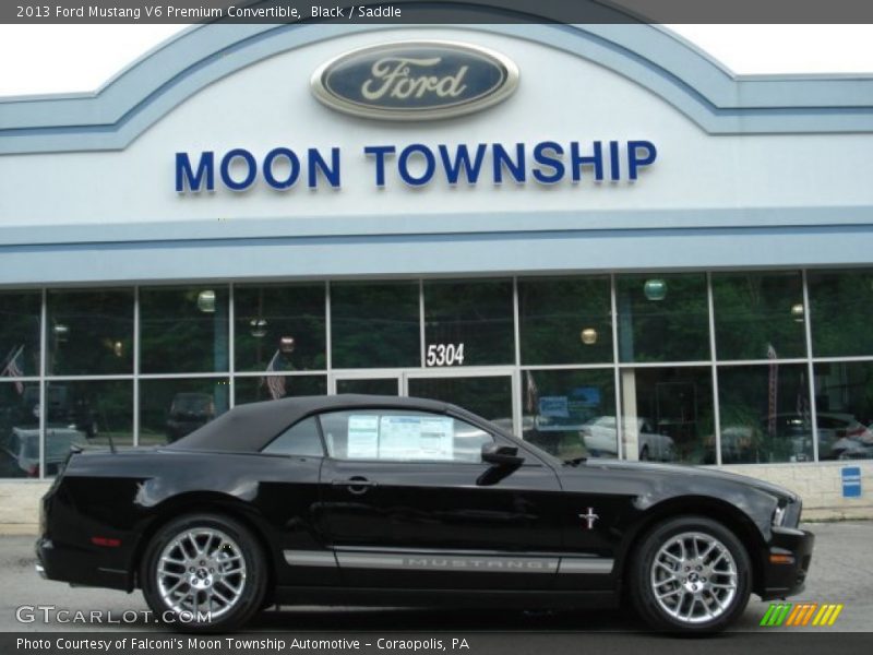 Black / Saddle 2013 Ford Mustang V6 Premium Convertible
