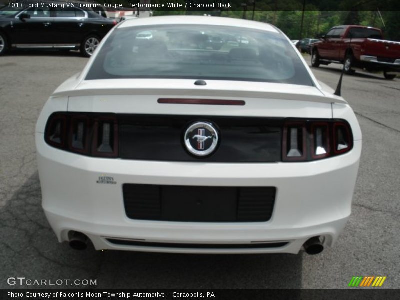 Performance White / Charcoal Black 2013 Ford Mustang V6 Premium Coupe