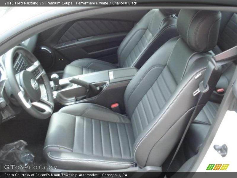  2013 Mustang V6 Premium Coupe Charcoal Black Interior