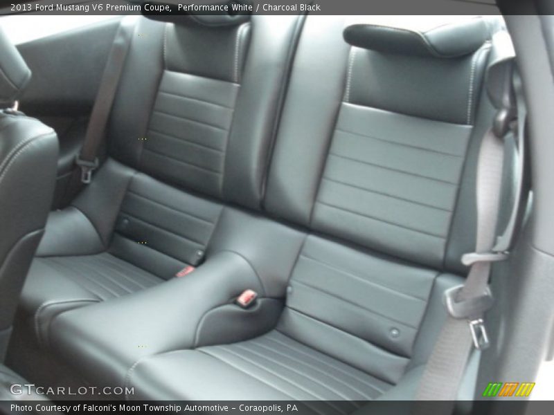 Rear Seat of 2013 Mustang V6 Premium Coupe