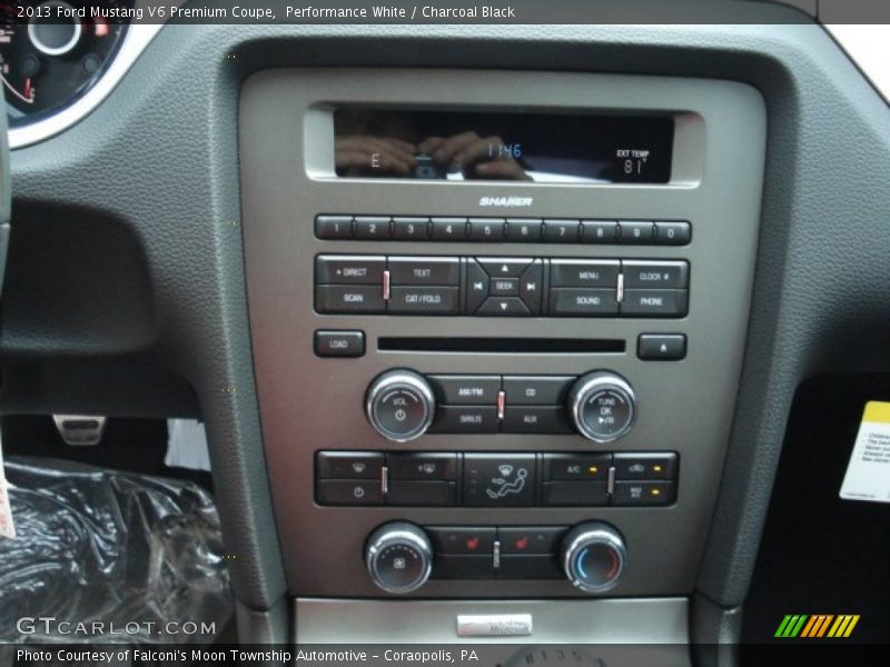 Controls of 2013 Mustang V6 Premium Coupe