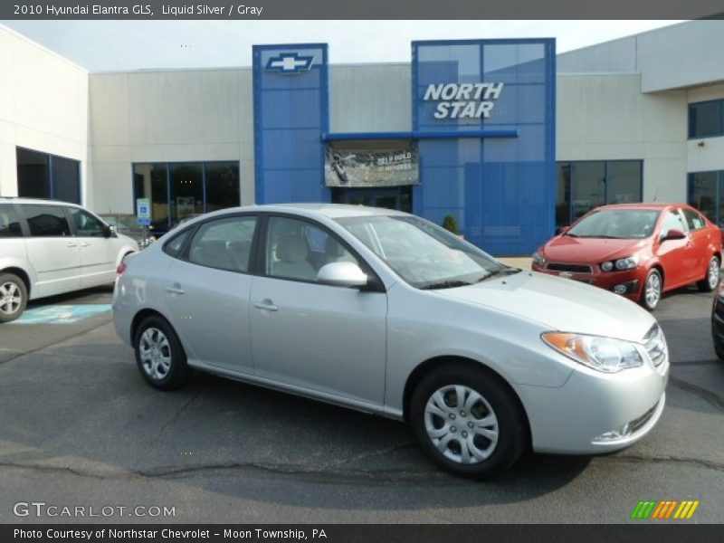 Liquid Silver / Gray 2010 Hyundai Elantra GLS