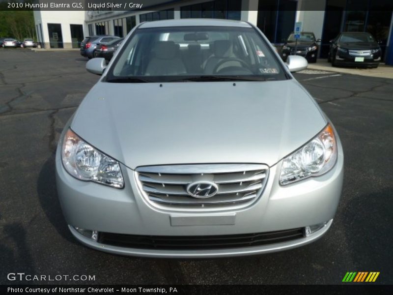 Liquid Silver / Gray 2010 Hyundai Elantra GLS