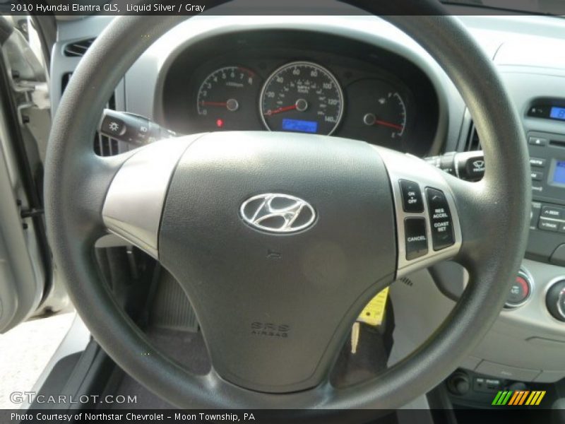 Liquid Silver / Gray 2010 Hyundai Elantra GLS
