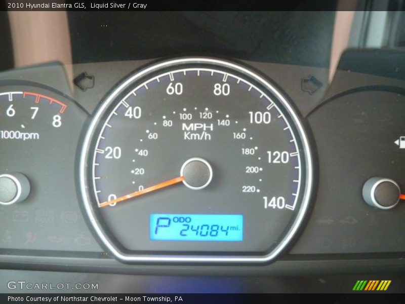 Liquid Silver / Gray 2010 Hyundai Elantra GLS
