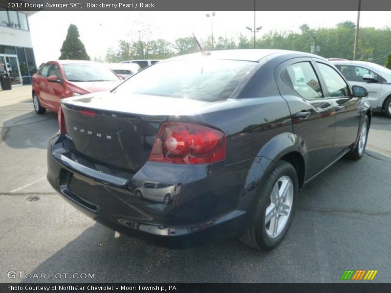 Blackberry Pearl / Black 2012 Dodge Avenger SXT
