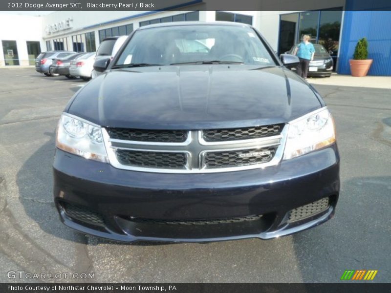 Blackberry Pearl / Black 2012 Dodge Avenger SXT