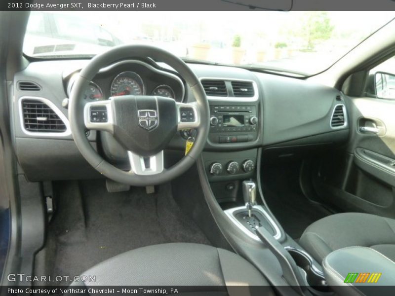 Blackberry Pearl / Black 2012 Dodge Avenger SXT