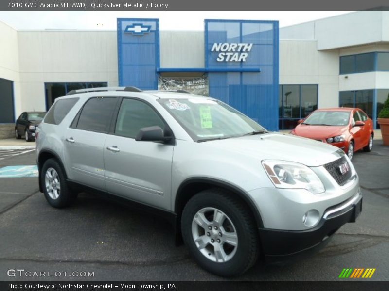 Quicksilver Metallic / Ebony 2010 GMC Acadia SLE AWD