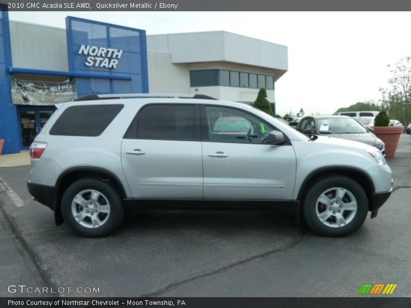 Quicksilver Metallic / Ebony 2010 GMC Acadia SLE AWD