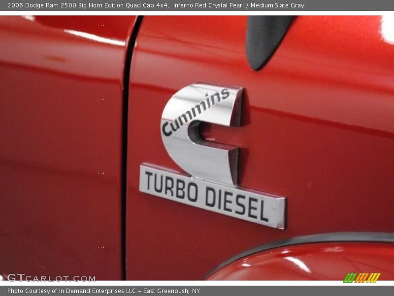 Inferno Red Crystal Pearl / Medium Slate Gray 2006 Dodge Ram 2500 Big Horn Edition Quad Cab 4x4