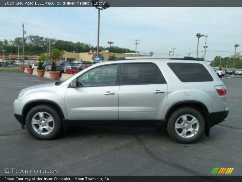Quicksilver Metallic / Ebony 2010 GMC Acadia SLE AWD
