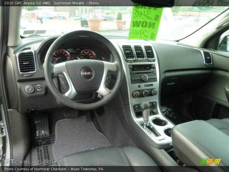 Quicksilver Metallic / Ebony 2010 GMC Acadia SLE AWD