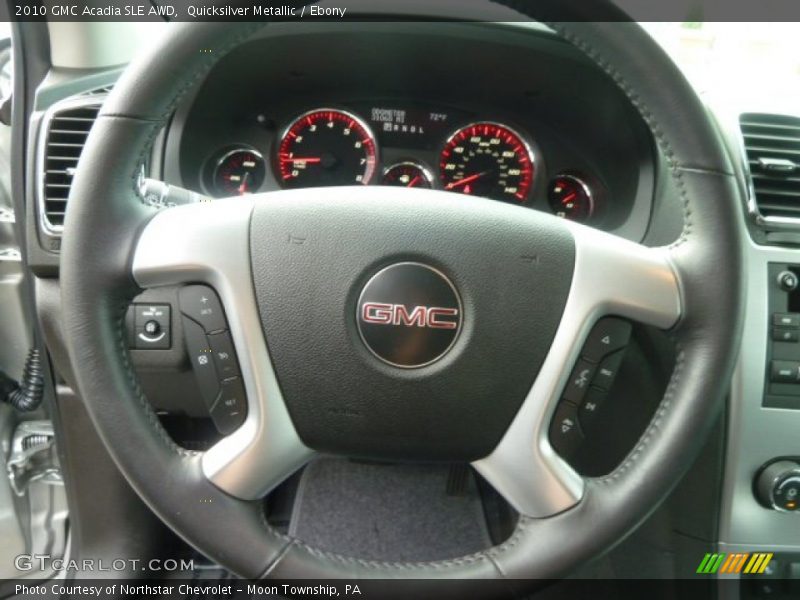 Quicksilver Metallic / Ebony 2010 GMC Acadia SLE AWD
