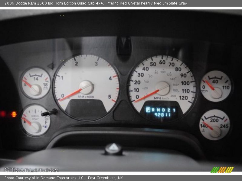 Inferno Red Crystal Pearl / Medium Slate Gray 2006 Dodge Ram 2500 Big Horn Edition Quad Cab 4x4