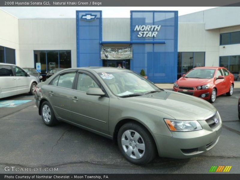 Natural Khaki Green / Beige 2008 Hyundai Sonata GLS
