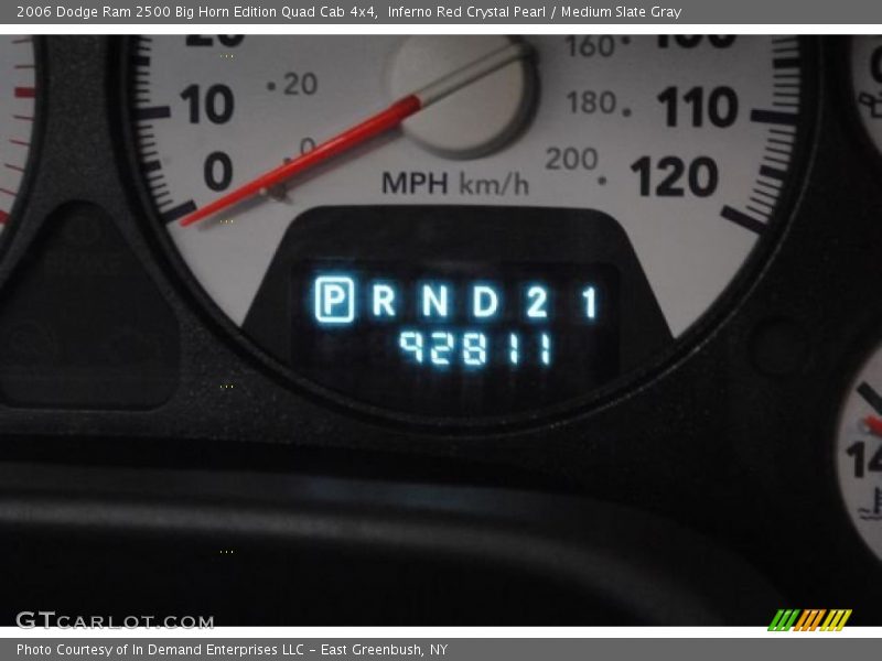 Inferno Red Crystal Pearl / Medium Slate Gray 2006 Dodge Ram 2500 Big Horn Edition Quad Cab 4x4