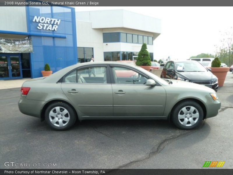 Natural Khaki Green / Beige 2008 Hyundai Sonata GLS