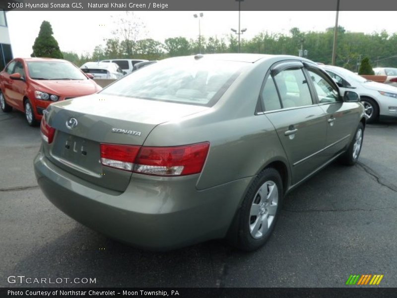 Natural Khaki Green / Beige 2008 Hyundai Sonata GLS