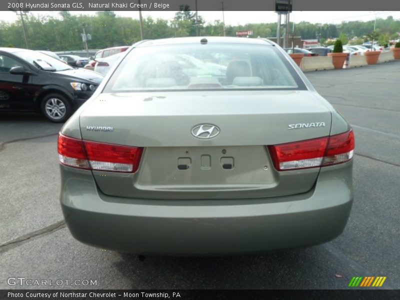 Natural Khaki Green / Beige 2008 Hyundai Sonata GLS