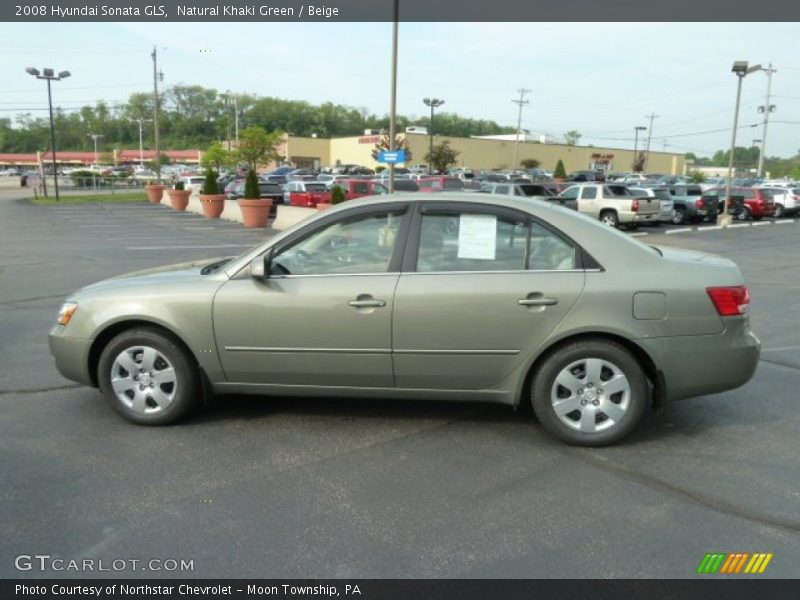Natural Khaki Green / Beige 2008 Hyundai Sonata GLS