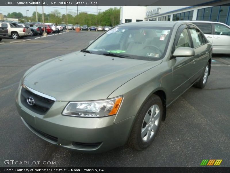 Natural Khaki Green / Beige 2008 Hyundai Sonata GLS