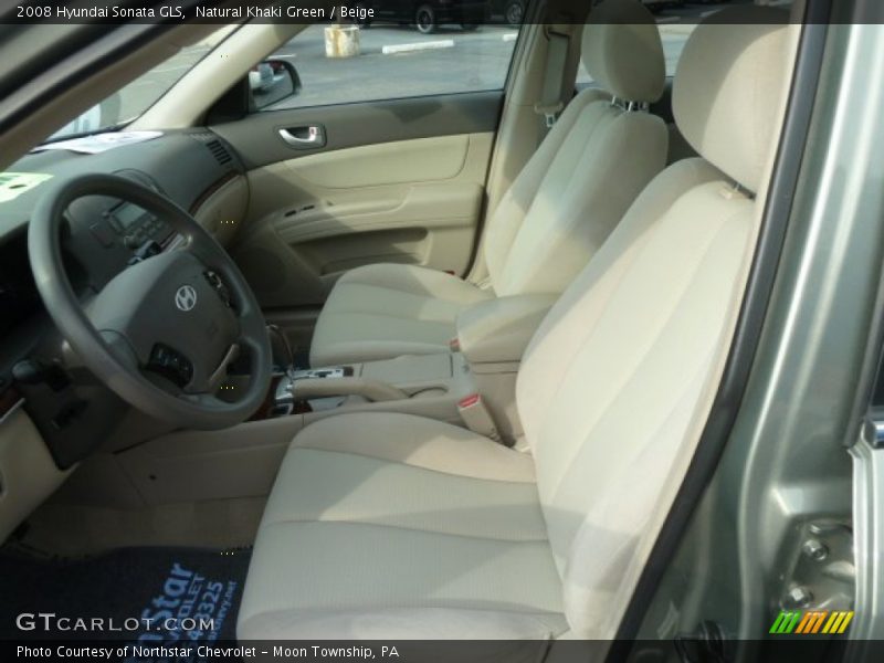 Natural Khaki Green / Beige 2008 Hyundai Sonata GLS